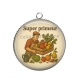 Pendentif Cabochon Argent - super primeur