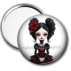 Miroir de poche - fille gotique
