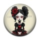 Cabochon Résine - fille gotique