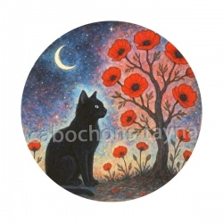 chat coquelicot