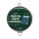 Connecteur Cabochon Argent - prof de math formidable