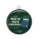 Pendentif Cabochon Argent - prof de math formidable
