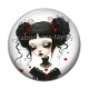 Cabochon Résine - fille gotique