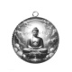 Pendentif Cabochon Argent -  bouddha méditation
