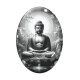 Cabochon Verre Ovale -  bouddha méditation