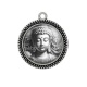 Pendentif Cabochon Argent -  bouddha méditation