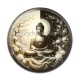 Cabochon Résine -  bouddha méditation yin yang