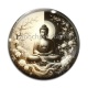 Cabochon Verre -  bouddha méditation yin yang