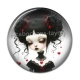 Cabochon Résine - fille gotique