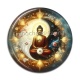 Cabochon Résine - : bouddha méditation yin yang
