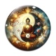 Cabochon Verre - : bouddha méditation yin yang