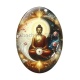 Cabochon Verre Ovale - : bouddha méditation yin yang