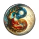 Cabochon Résine - bouddha méditation