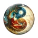 Cabochon Verre - bouddha méditation