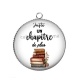 Pendentif Cabochon Argent - juste un chapitre de plus