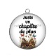 Pendentif Cabochon Argent - juste un chapitre de plus