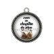 Pendentif Cabochon Argent - juste un chapitre de plus