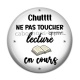 Cabochon Résine -  chuttt ne pas toucher lecture en cours