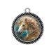 Pendentif Cabochon Argent - chaval