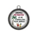 Pendentif Cabochon Argent - libérée retraitée je ne travaillerai plus jamais