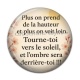 Cabochon Résine - citation plus on prend de la hauteur plus on voit loin