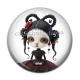Cabochon Résine - fille gotique
