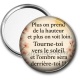 Miroir de poche - citation plus on prend de la hauteur plus on voit loin