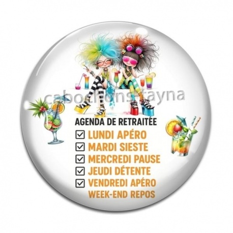 Cabochon Verre - cabochon retraitée