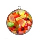 Pendentif Cabochon Argent - bonbon