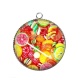 Pendentif Cabochon Argent - bonbon