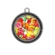 Pendentif Cabochon Argent - bonbon
