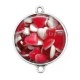 Connecteur Cabochon Argent - bonbon