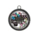 Pendentif Cabochon Argent - bonbon