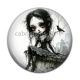 Cabochon Résine - fille gotique