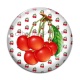 Cabochon Verre - cerise