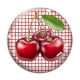 Cabochon Verre - cerise