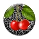 Cabochon Verre - cerise