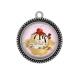 Pendentif Cabochon Argent - glace