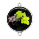 Connecteur Cabochon Argent - raisin