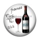Cabochon Résine - vin