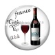 Cabochon Verre - vin