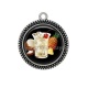 Pendentif Cabochon Argent - cocktail