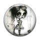 Cabochon Résine - fille gotique