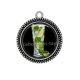 Pendentif Cabochon Argent - mojito