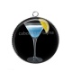 Pendentif Cabochon Argent - cocktail