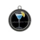 Pendentif Cabochon Argent - cocktail