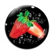Cabochon Verre - fraise