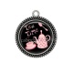 Pendentif Cabochon Argent - tea time