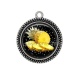 Pendentif Cabochon Argent - ananas