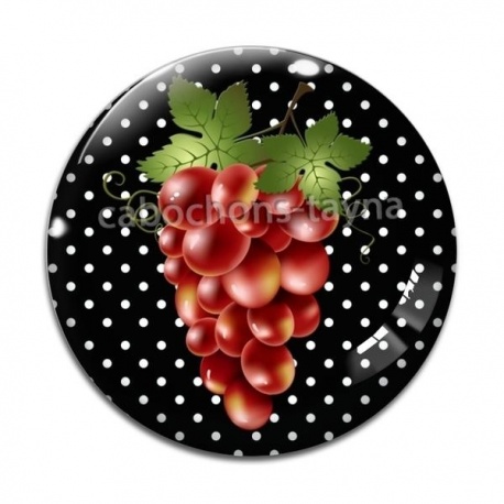 Cabochon Verre - raisin